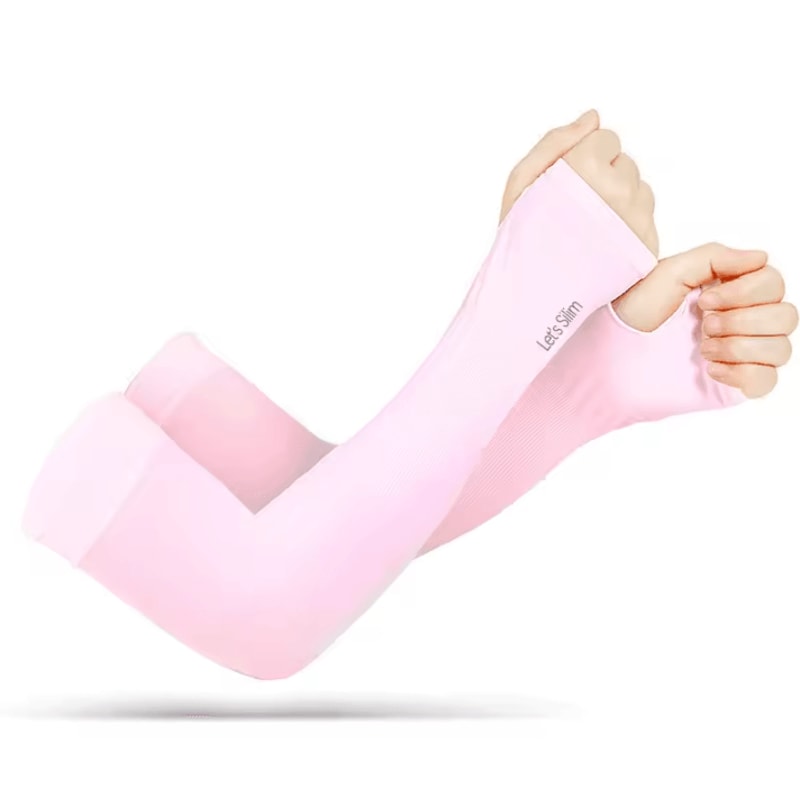Ice Silk Cooling Arm Sleeves UV Sun Protection Breathable Sports Covers For Men Women 4
