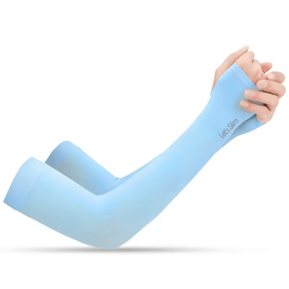 Ice Silk Cooling Arm Sleeves UV Sun Protection Breathable Sports Covers For Men Women 7