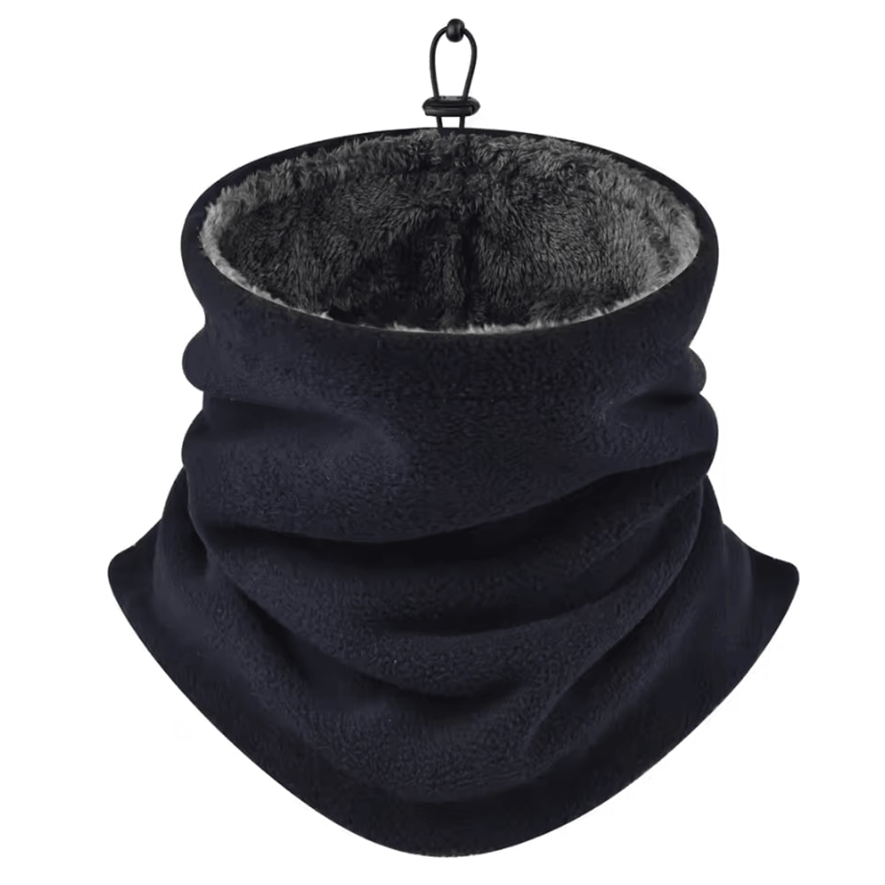 Fleece Winter Neck Gaiter Adjustable Drawstring Warm Plush Face Neck Warmer 0