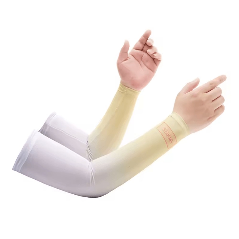 Gradient Ice Silk Arm Sleeves UV Sun Protection Cooling Covers For Men Women 1
