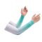 Gradient Ice Silk Arm Sleeves UV Sun Protection Cooling Covers For Men Women 6