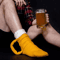 Beer Mug Knitted Socks Cozy Warm Funny Novelty MidCalf Socks For Men Women 1