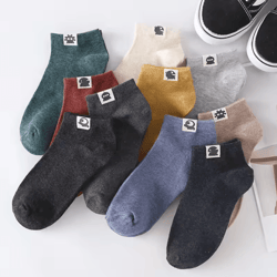 10-pack vintage cotton ankle socks – funny alien design breathable short socks for men