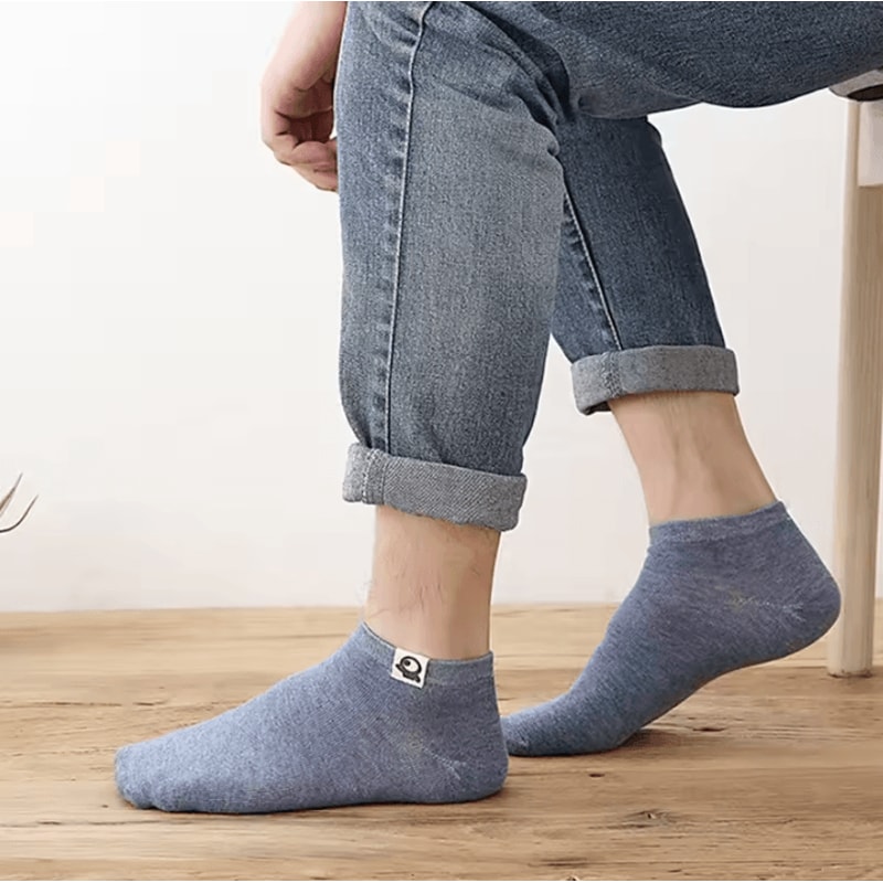 10Pack Vintage Cotton Ankle Socks Funny Alien Design Breathable Short Socks For Men 3