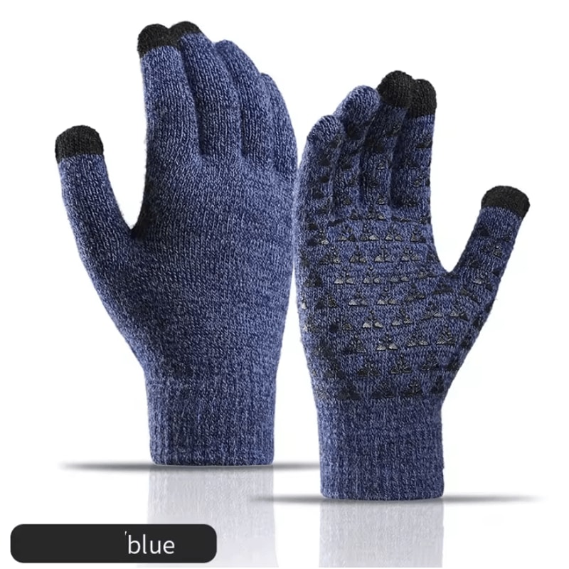 Elastic Knit Winter Gloves Warm AntiSlip Touchscreen Driving Gloves For Men Women 5