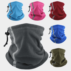 reflective fleece neck gaiter – warm windproof cycling & outdoor face cover for men & women
