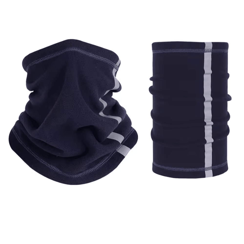 Reflective Fleece Neck Gaiter Warm Windproof Cycling Outdoor Face Cover For Men Women 1