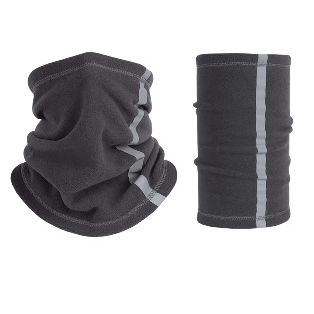 Reflective Fleece Neck Gaiter Warm Windproof Cycling Outdoor Face Cover For Men Women 3