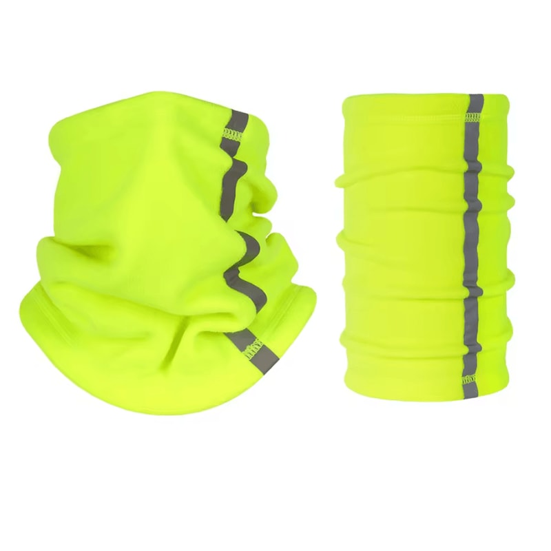 Reflective Fleece Neck Gaiter Warm Windproof Cycling Outdoor Face Cover For Men Women 7