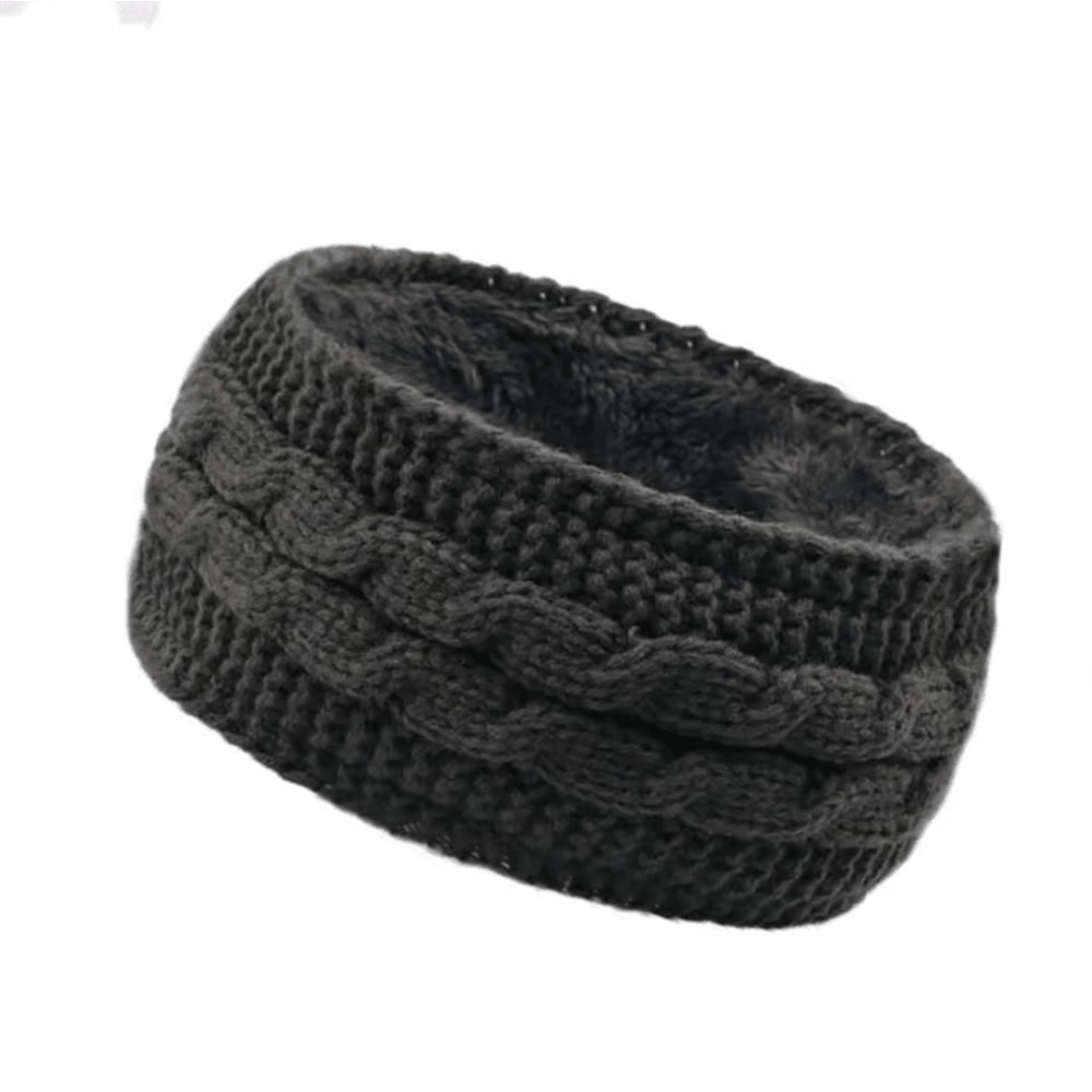 Chunky Knit Fleece Headband Warm Cable Ear Warmer For Women 4