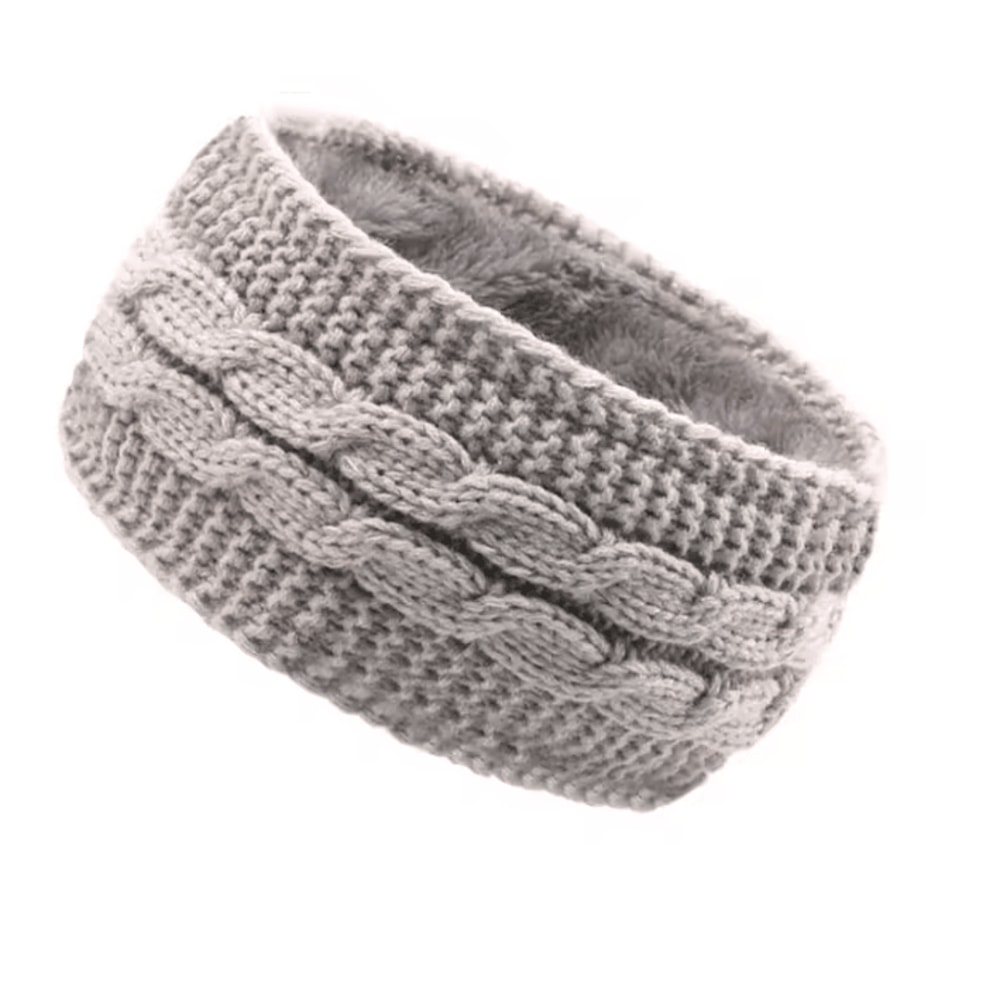 Chunky Knit Fleece Headband Warm Cable Ear Warmer For Women 5