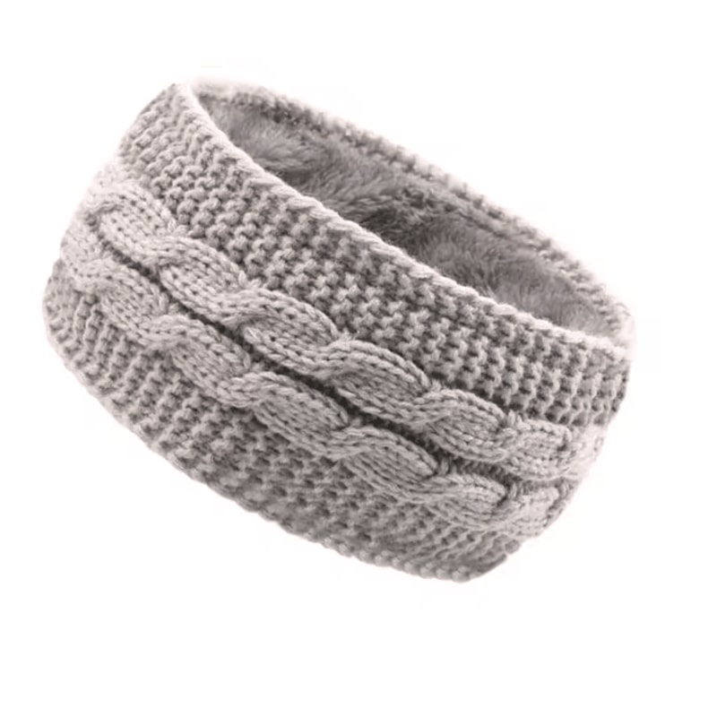 Chunky Knit Fleece Headband Warm Cable Ear Warmer For Women 5