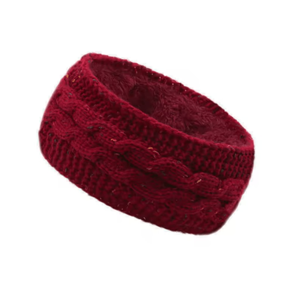 Chunky Knit Fleece Headband Warm Cable Ear Warmer For Women 7
