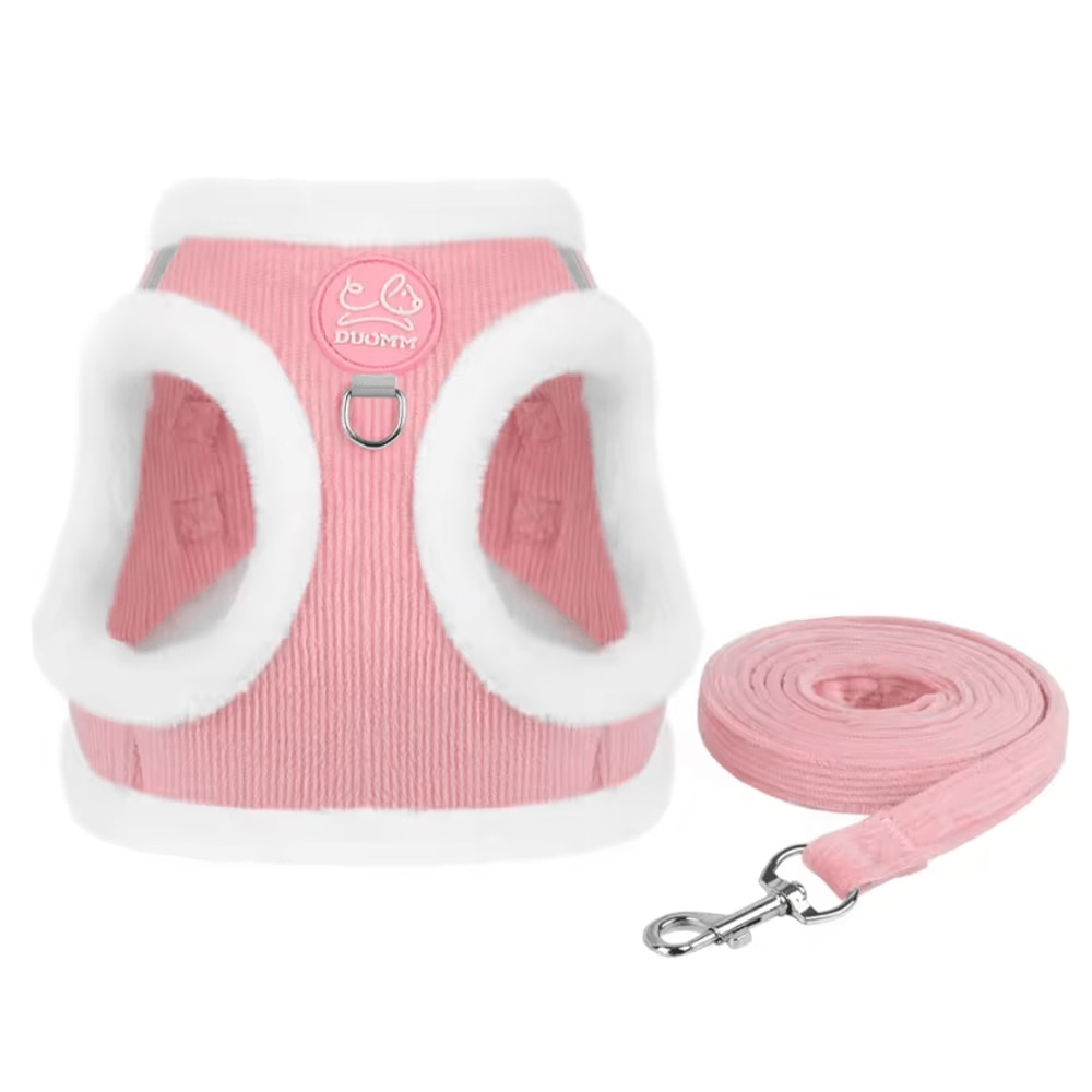 CozyShield Reflective Pet Harness Vest With Leash For Cats Small Dogs 3