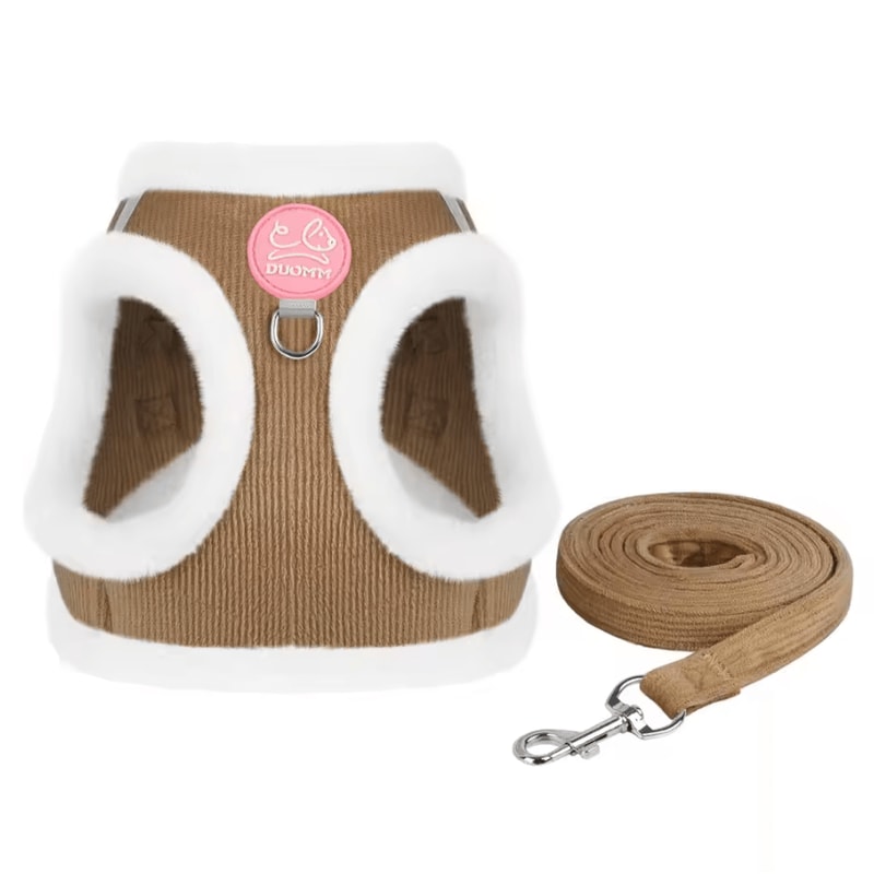 CozyShield Reflective Pet Harness Vest With Leash For Cats Small Dogs 4