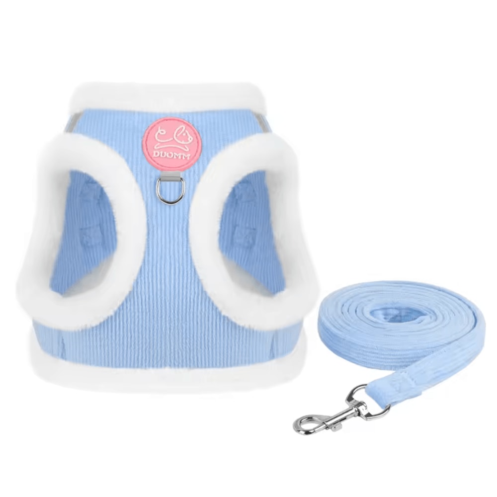 CozyShield Reflective Pet Harness Vest With Leash For Cats Small Dogs 5
