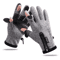 FrostGrip Waterproof Touchscreen Cycling Gloves With Thermal Fleece Zipper Fit 5