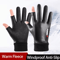 GripFlex PU Leather Fingerless Cycling Gloves Waterproof Windproof Thermal Riding Gloves 0