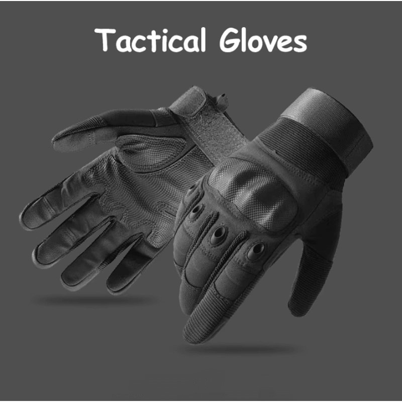 CarbonShield Tactical Touchscreen Gloves Hard Knuckle Protection Cycling Combat Gloves 0