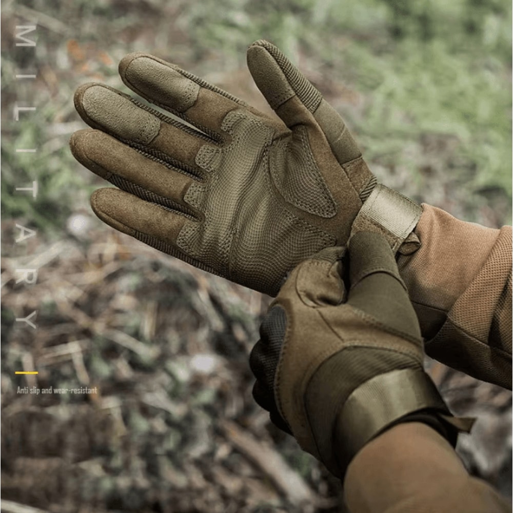 CarbonShield Tactical Touchscreen Gloves Hard Knuckle Protection Cycling Combat Gloves 1
