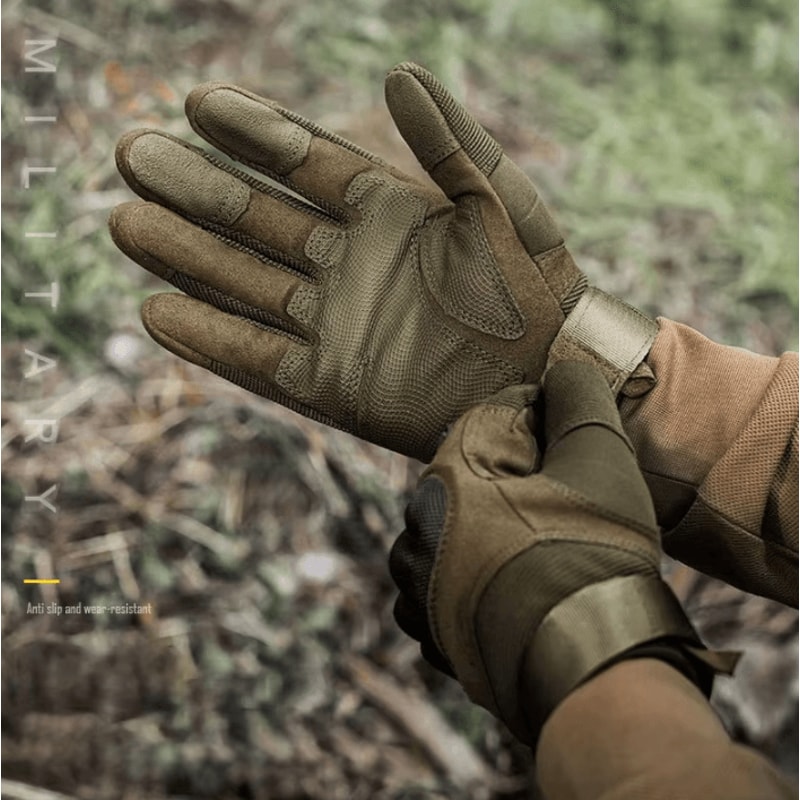 CarbonShield Tactical Touchscreen Gloves Hard Knuckle Protection Cycling Combat Gloves 1