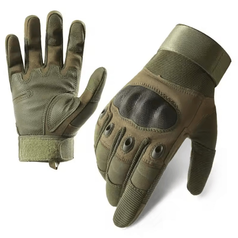 CarbonShield Tactical Touchscreen Gloves Hard Knuckle Protection Cycling Combat Gloves 4