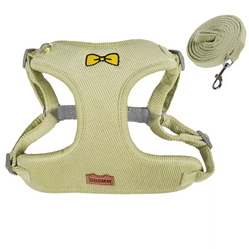 BowPaw Reflective Small Dog Harness Vest With Leash Cute Breathable Secure Fit 2