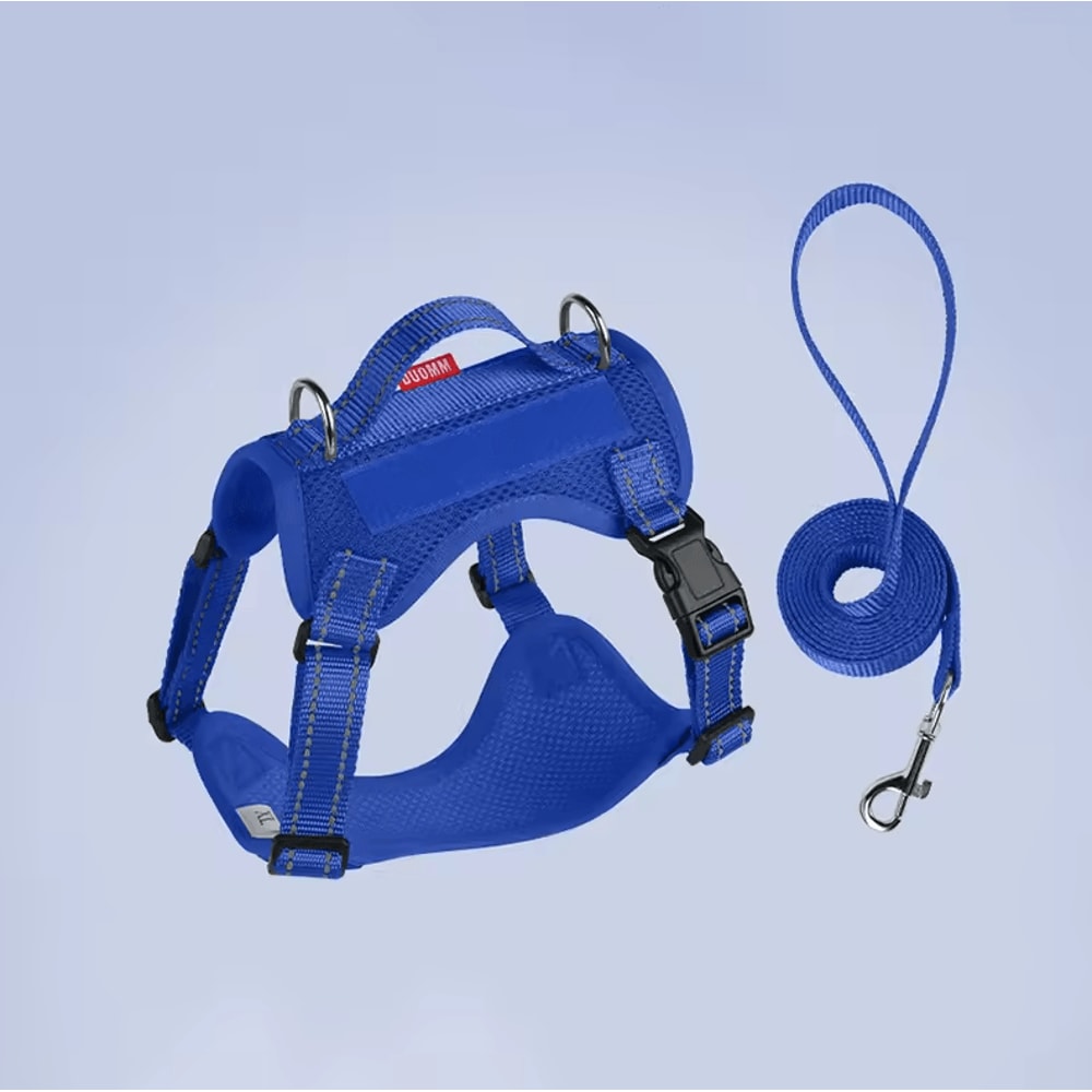 SafePaw Reflective Dog Harness Leash Set Breathable NoPull Vest For Small Medium Dogs 4