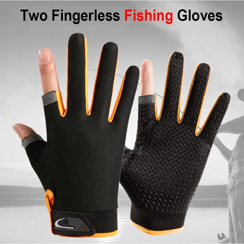 GripLite Summer Fingerless Fishing Cycling Gloves Breathable AntiSlip Outdoor Performance Gloves 0