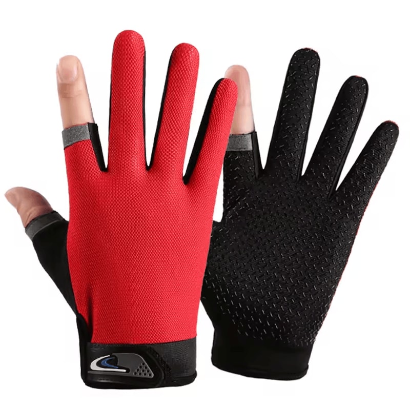 GripLite Summer Fingerless Fishing Cycling Gloves Breathable AntiSlip Outdoor Performance Gloves 1