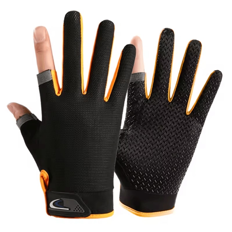 GripLite Summer Fingerless Fishing Cycling Gloves Breathable AntiSlip Outdoor Performance Gloves 2