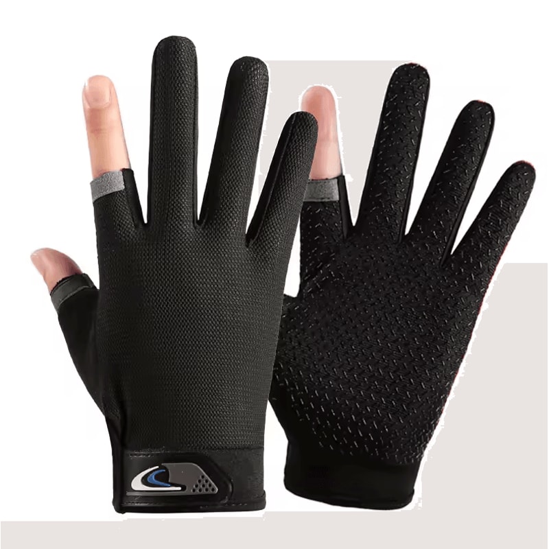 GripLite Summer Fingerless Fishing Cycling Gloves Breathable AntiSlip Outdoor Performance Gloves 5