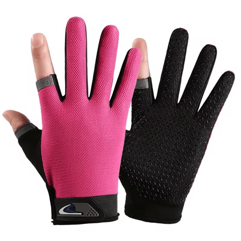 GripLite Summer Fingerless Fishing Cycling Gloves Breathable AntiSlip Outdoor Performance Gloves 7