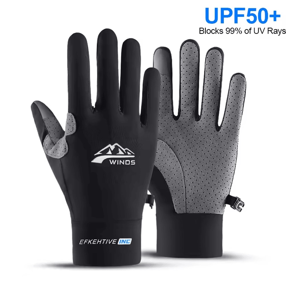 CoolGuard Ice Silk UV Protection Gloves Breathable Touchscreen Summer Driving Cycling Gloves 0