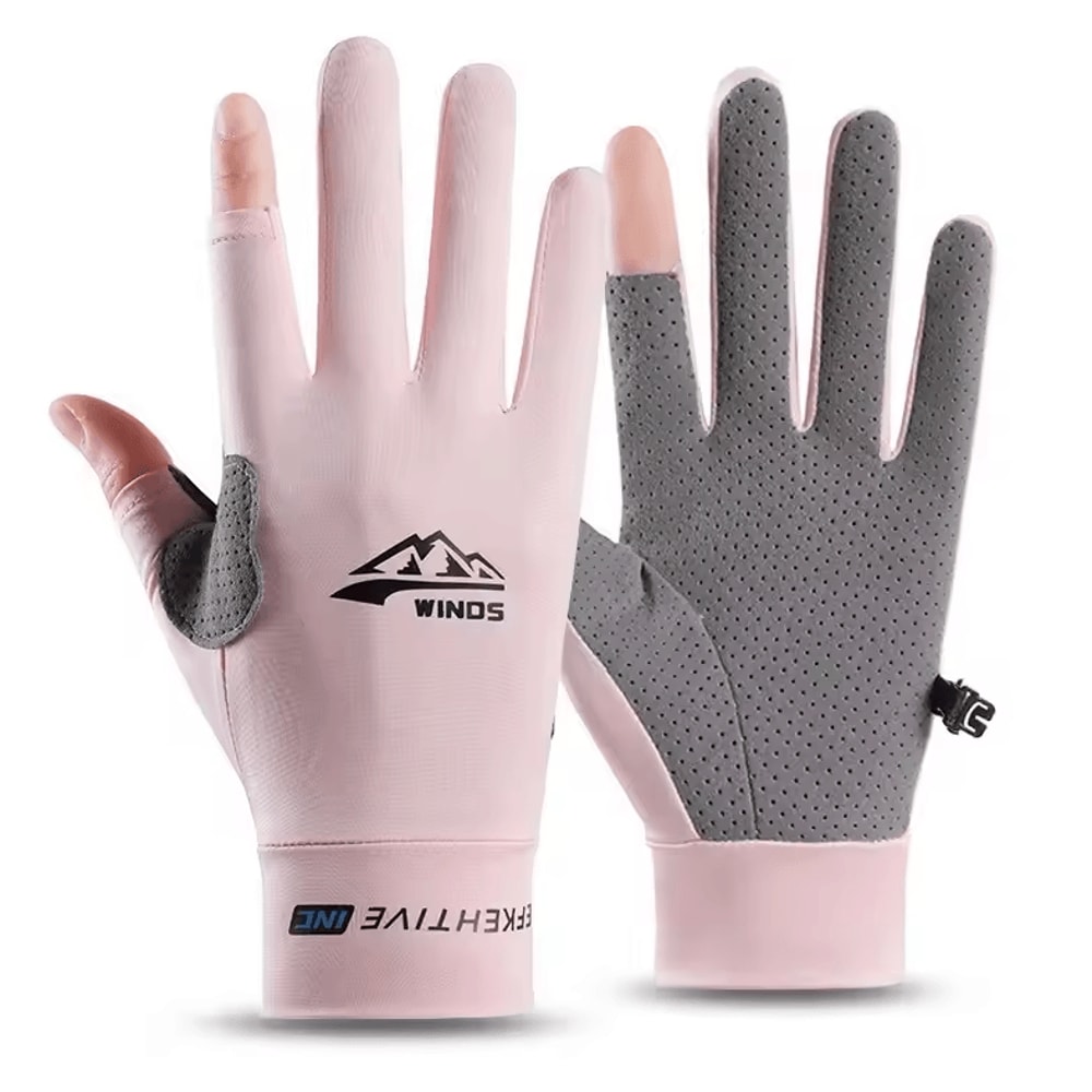 CoolGuard Ice Silk UV Protection Gloves Breathable Touchscreen Summer Driving Cycling Gloves 2