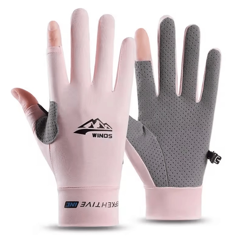 CoolGuard Ice Silk UV Protection Gloves Breathable Touchscreen Summer Driving Cycling Gloves 2