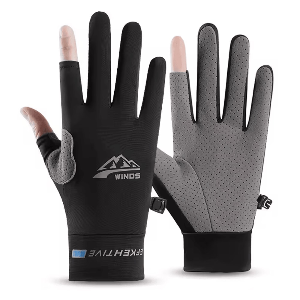 CoolGuard Ice Silk UV Protection Gloves Breathable Touchscreen Summer Driving Cycling Gloves 7