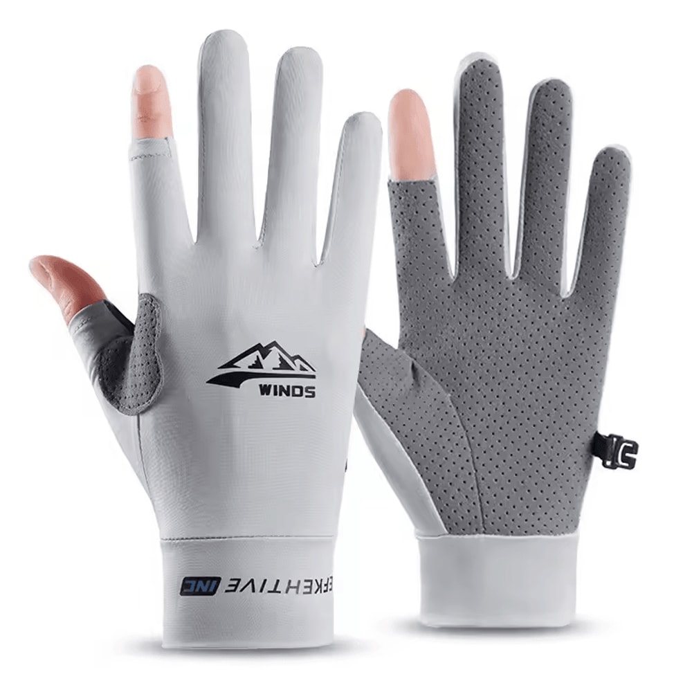 CoolGuard Ice Silk UV Protection Gloves Breathable Touchscreen Summer Driving Cycling Gloves 8