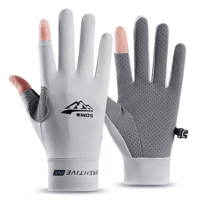 CoolGuard Ice Silk UV Protection Gloves Breathable Touchscreen Summer Driving Cycling Gloves 8