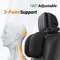 Adjustable Memory Foam Car Headrest Pillow With 180 Neck Support Travel Comfort Essential 1