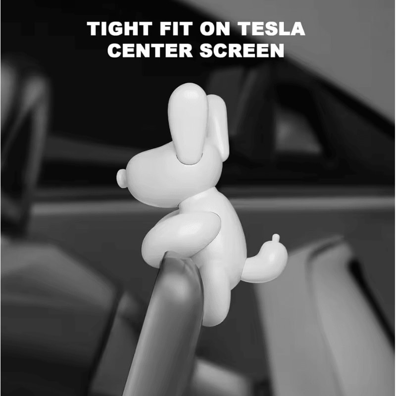 Tesla Dog Mode Mini Screen Ornament Cute Dashboard Decoration For Model 3 Model Y 3