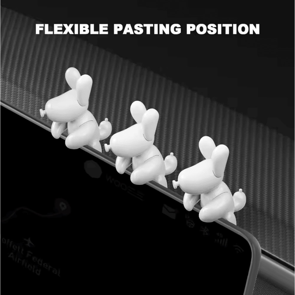 Tesla Dog Mode Mini Screen Ornament Cute Dashboard Decoration For Model 3 Model Y 4