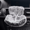 Kawaii Labubu Plush Doll Car Seat Mini Vent Clip Safety Chair For Cute Car Decor 4