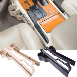 toyota land cruiser 100 center console storage box with cup holder – seat gap organizer 1998–2007