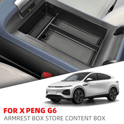 xpeng g6 center console armrest storage organizer – custom fit interior tray & storage box