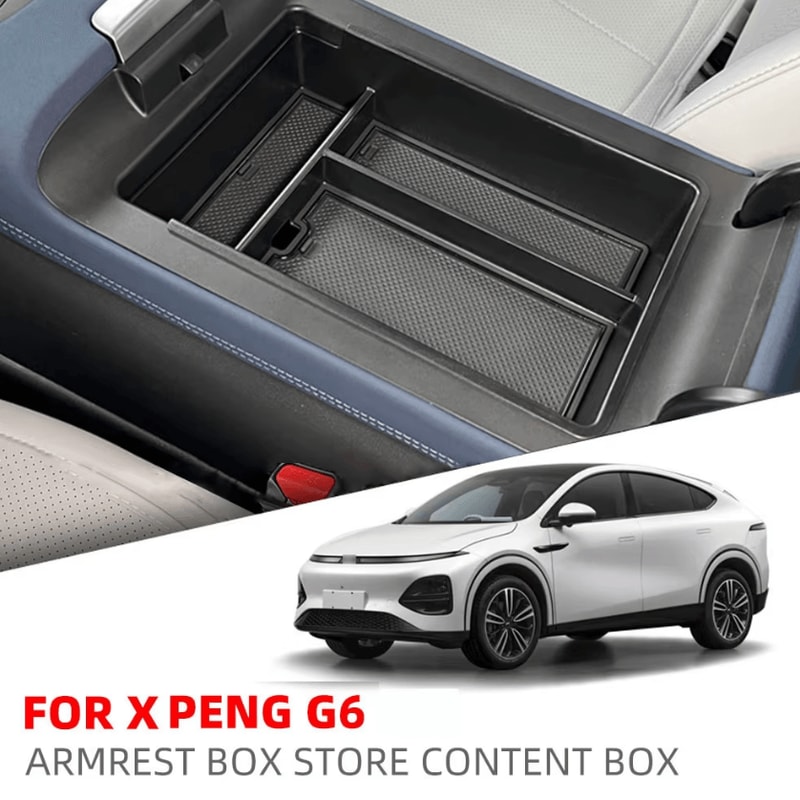 XPeng G6 Center Console Armrest Storage Organizer Custom Fit Interior Tray Storage Box 0
