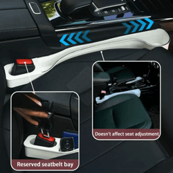 2-pack car seat gap organizer with cup holder & phone slot – no-drop storage solution
