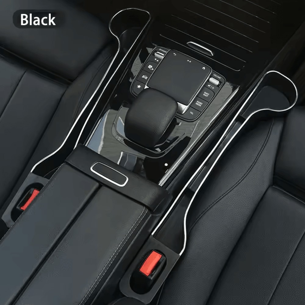 2Pack Car Seat Gap Organizer With Cup Holder Phone Slot NoDrop Storage Solution 2
