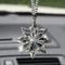 Crystal Snowflake Car Pendant Sun Catcher Elegant Hanging Ornament For Interior Sparkle 0