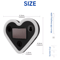 SolarPowered Heart Shape LED Car Ambient Light USB Rechargeable Romantic Decor 1